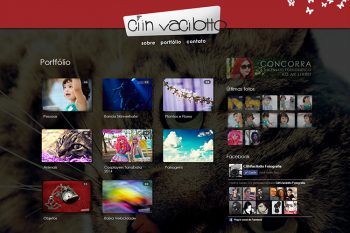 Website da fotógrafa Cíih Vacilotto