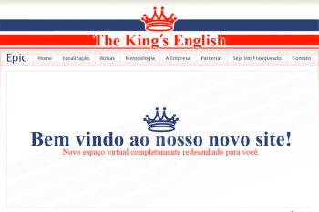 Site da escola Epic English