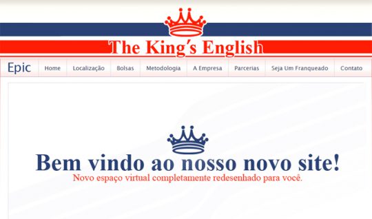 <p>O website da ‘Epic English’, uma escola de língua inglesa localizada em Salvador (BA), foi produzido pensando em proporcionar ao visitante uma bela experiência visual e informativa.</p>
<p>O site traz belas ilustrações vetoriais feitas por um dos proprietários da escola, que também participou do processo de criação do layout. Já a parte de marcação HTML, CSS, Javascript e PHP foi exclusivamente realizada por mim.</p>
<p><em>*Obs.: HTML5 e CSS3 não foram utilizados no projeto, pois na época ainda não estavam regulamentados.</em></p>
 | Portfólio Vander Amorin