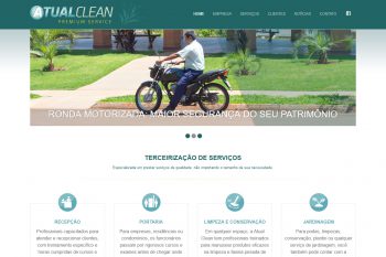 Site institucional da Atual Clean