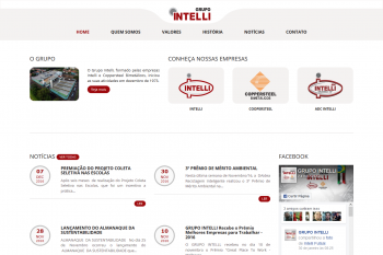 Site Institucional do Grupo Intelli